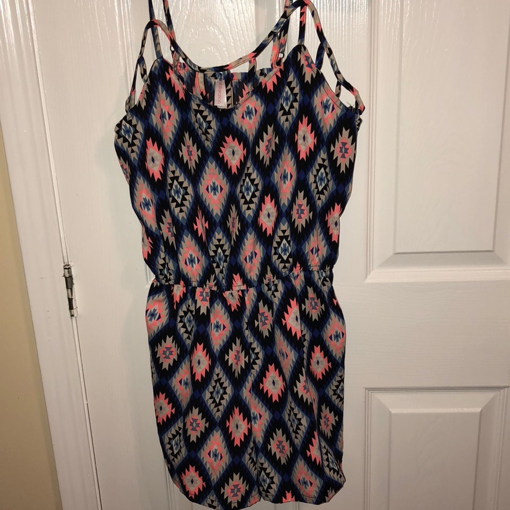 Tribal print romper